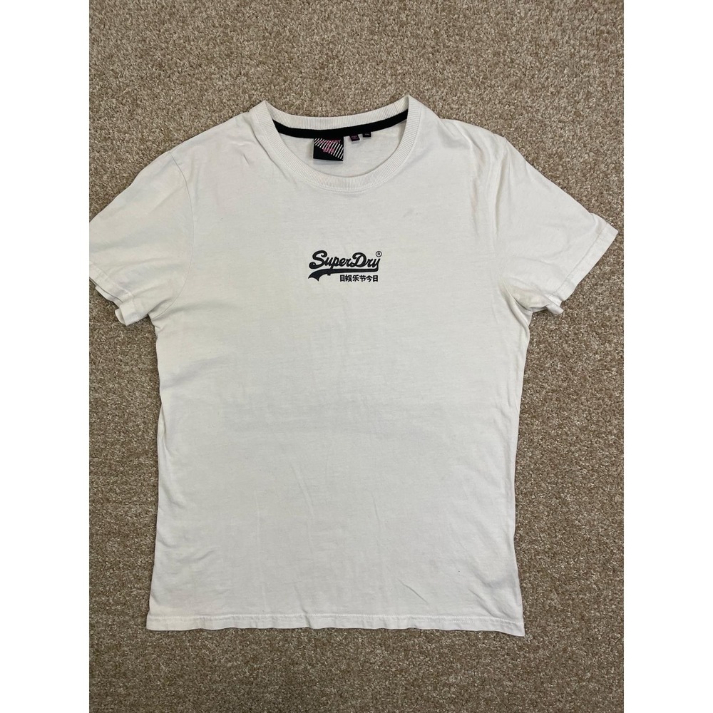 SuperDry Women'S XL  T Shirt‎ Vintage 2003 Short Sleeve White